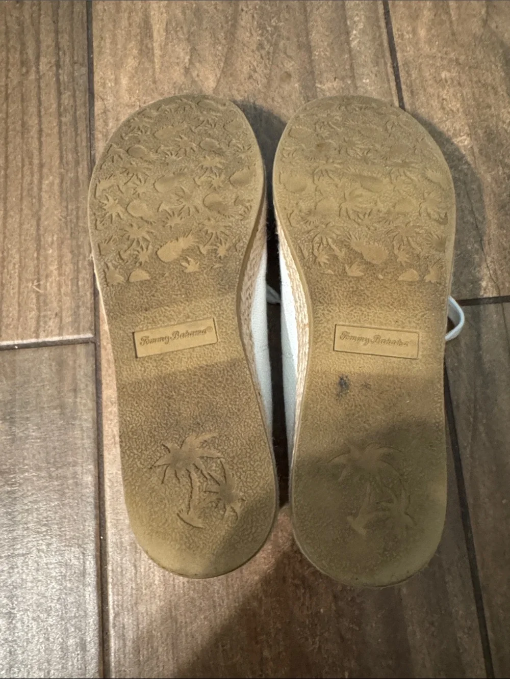 Tommy Bahama White Canvas Espadrille Sneakers